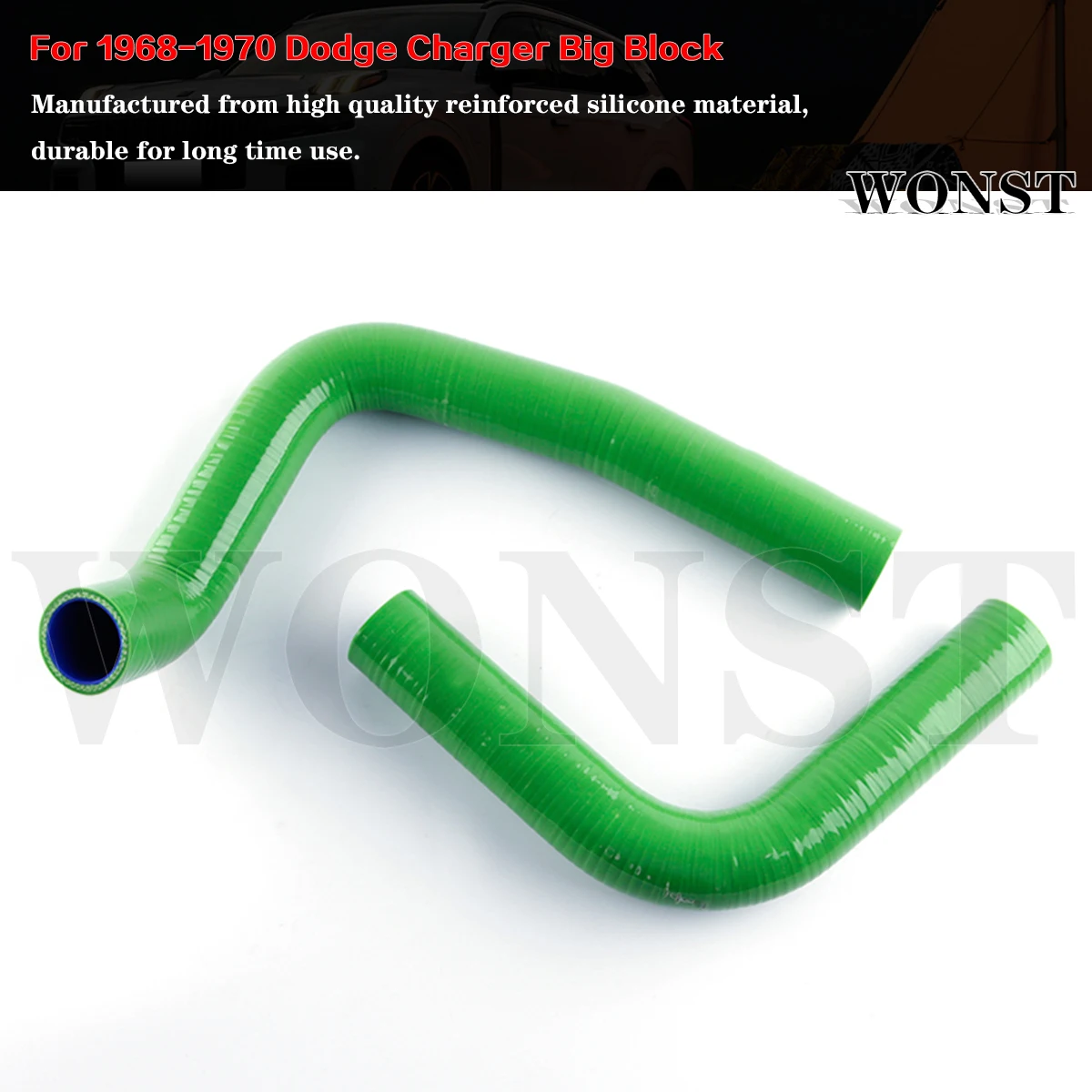 

Silicone Radiator Hose Kit For 1968-1970 Dodge Charger Big Block 383/440/426 Hemi 1969