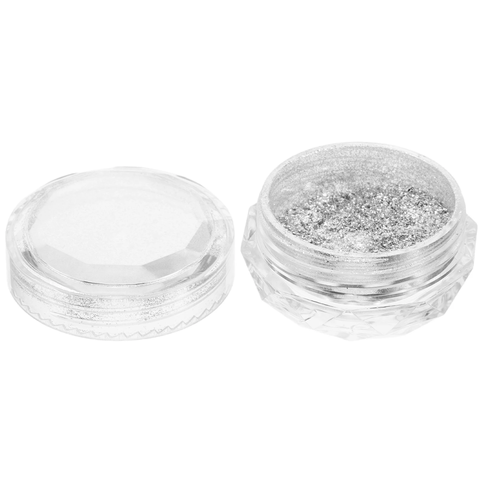 

Nail Sequins Powder Silver Acrylic Plastic Mirror Flakes Shimmer Nail Supplies Manicure Accessories Bright Shine