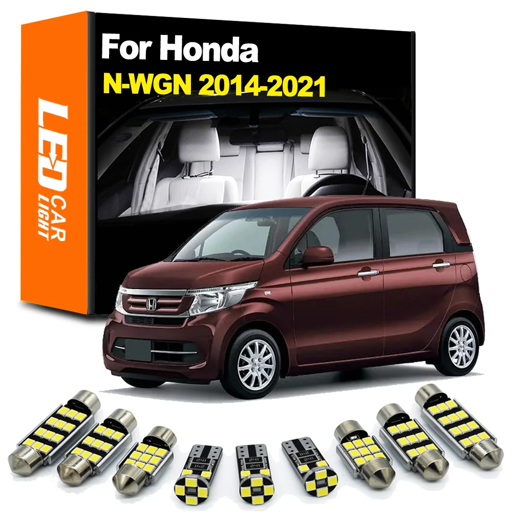 Zoomsee 7Pcs Bulb For Honda N WGN N-WGN NWGN 2014-2017 2018 2019 2020 2021 Car Interior LED Dome Reading Trunk Canbus Light Kit