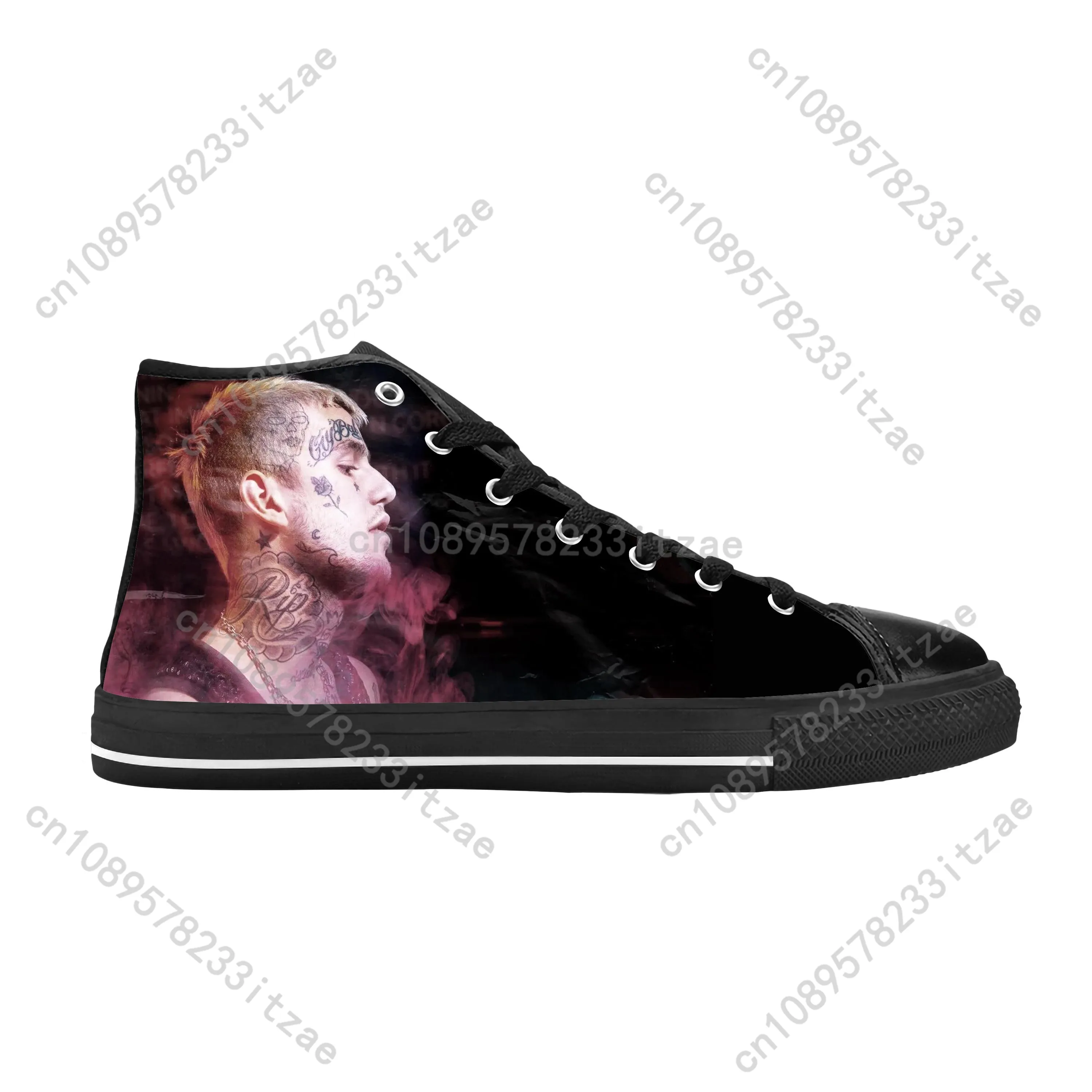 Hot Lil Peep Hip Hop Rap Rapper Music Singer Rock Casual Cloth Shoes High Top Comfortable Breathable 3D Print Men Women Sneakers