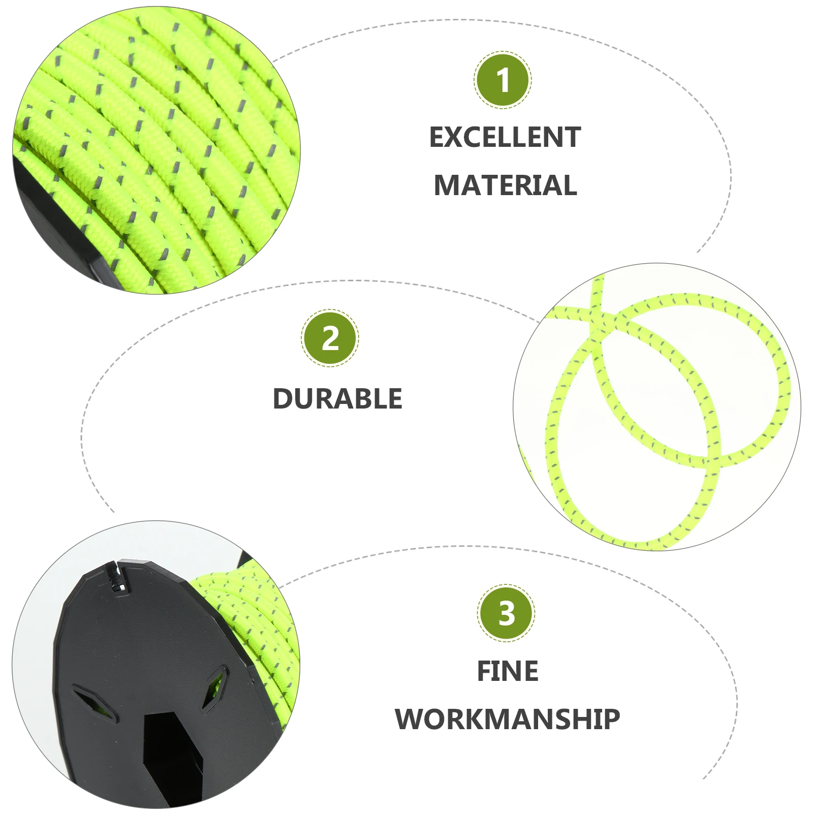 

15 M Reflective Elastic Rope Tent Accessories Windproof Camping Guyline Filament