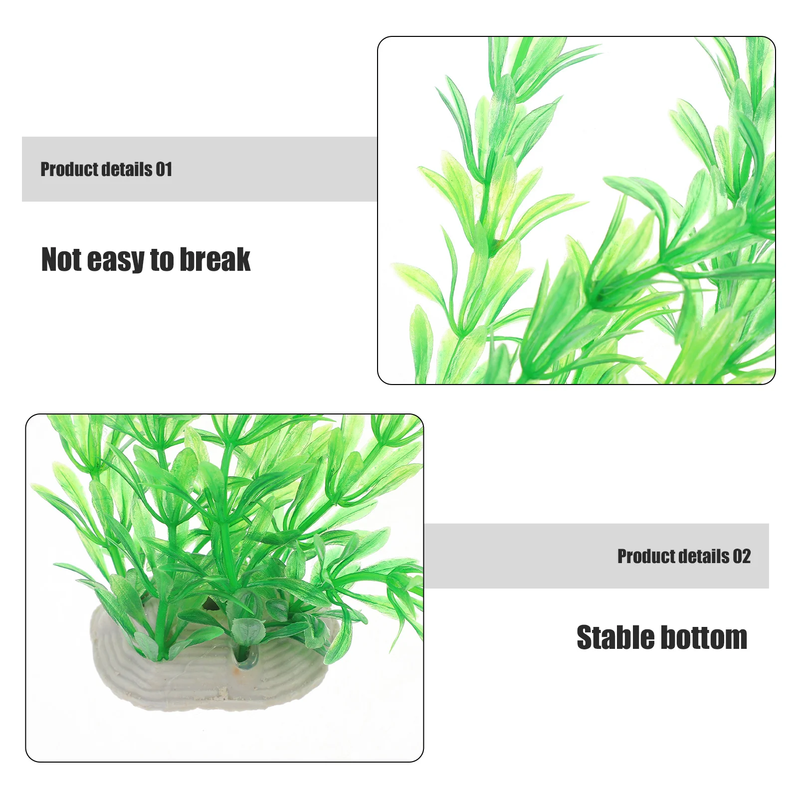 

1Pcs Plastic Simulation Fish Tank Artificial Plants Reptile Landscaping Natural Aquarium Decoration Artificial Plants