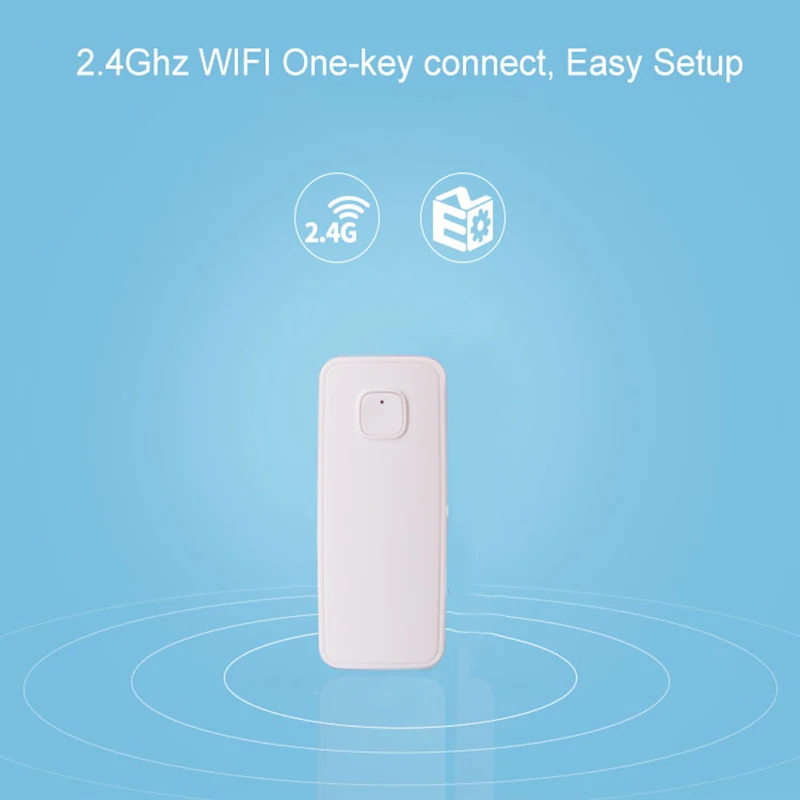 Tuya Wifi Water Leak Detector Smart App Remote Monitor Alarm Warning Security Sound Alarm System Water Overflow Level Sensor