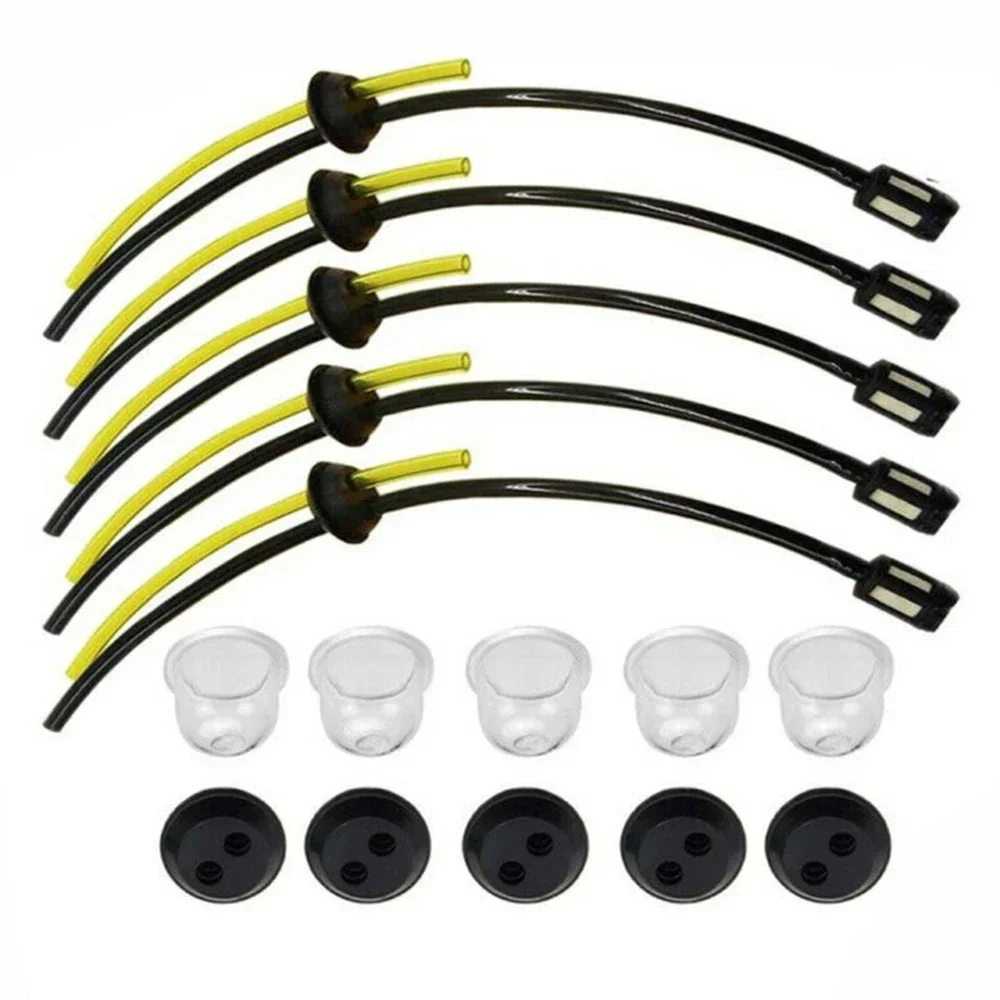 15Pcs/set Brush Cutter Fuel Filter Primer Bulb Gasoline Hose For EINHELL GARDENLINE Grass Trimmer Lawn Mower Spare Parts