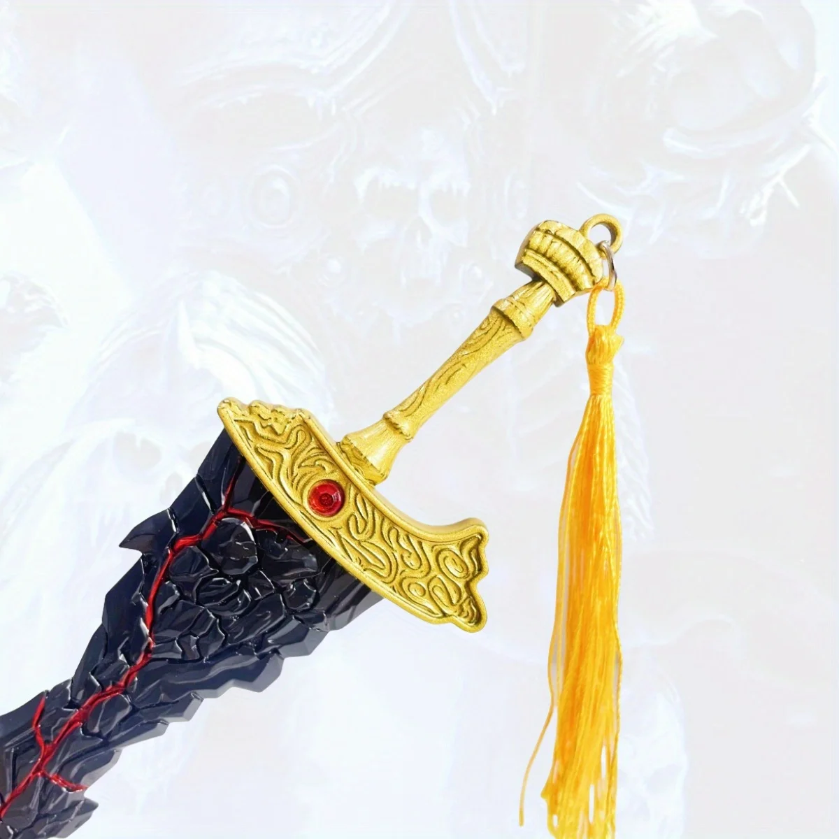 Épée Katana en métal à lame noire de Elden Maliketh, 8.6 pouces, sabre de samouraï Original, couteau Ninja Katana, accessoires de Cosplay, jouet accessoire