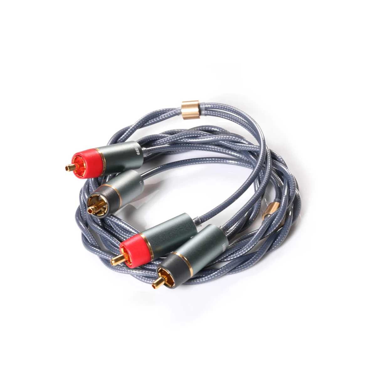 DD ddHiFi RC30A RC30B RC40A afgeschermde zilveren RCA-kabels voor desktopsystemen, 3,5 / 4,4 mm / RCA naar RCA (beschikbaar in 60 cm / 120 cm)