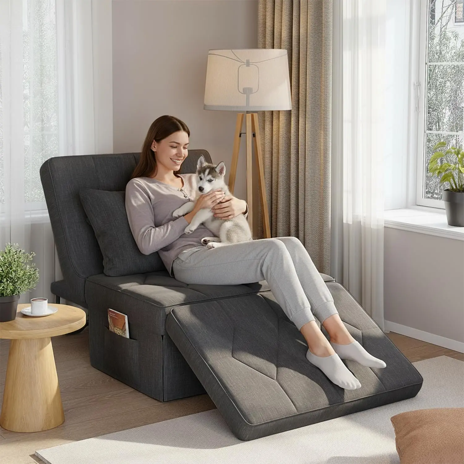 Convertible Sofa Be…