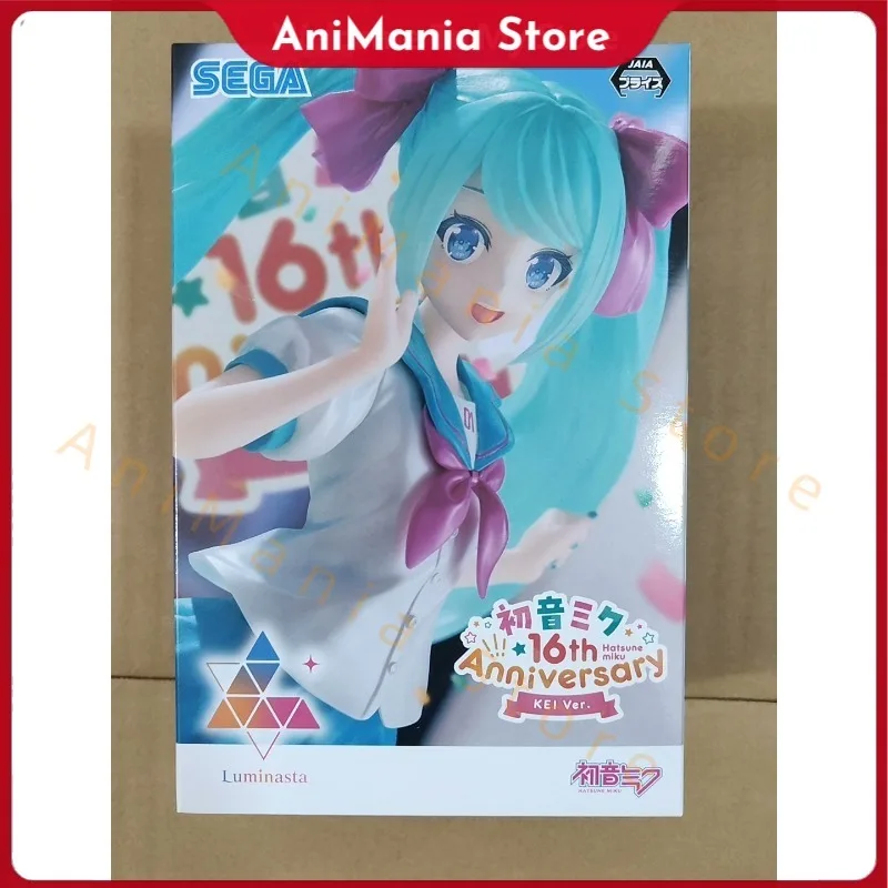 セガオリジナル本物のボーカロイド歌手ピアプロキャラクター初音ミクルミンスタ-16-周年記念-kei-18-センチメートルモデル玩具フィギュアギフト