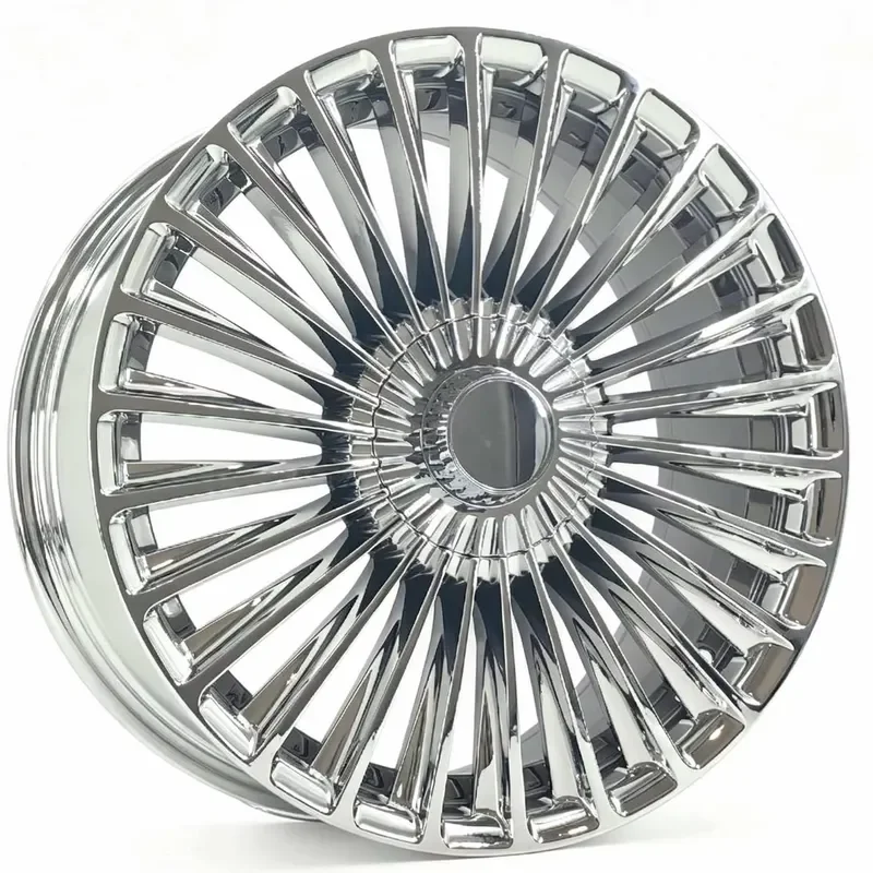 18-19inch Chrome Passenger Car Wheels 5X112PCD Flow Formed Wheel for Maybach Turbine Style Polished Wheel Mercedes S Class