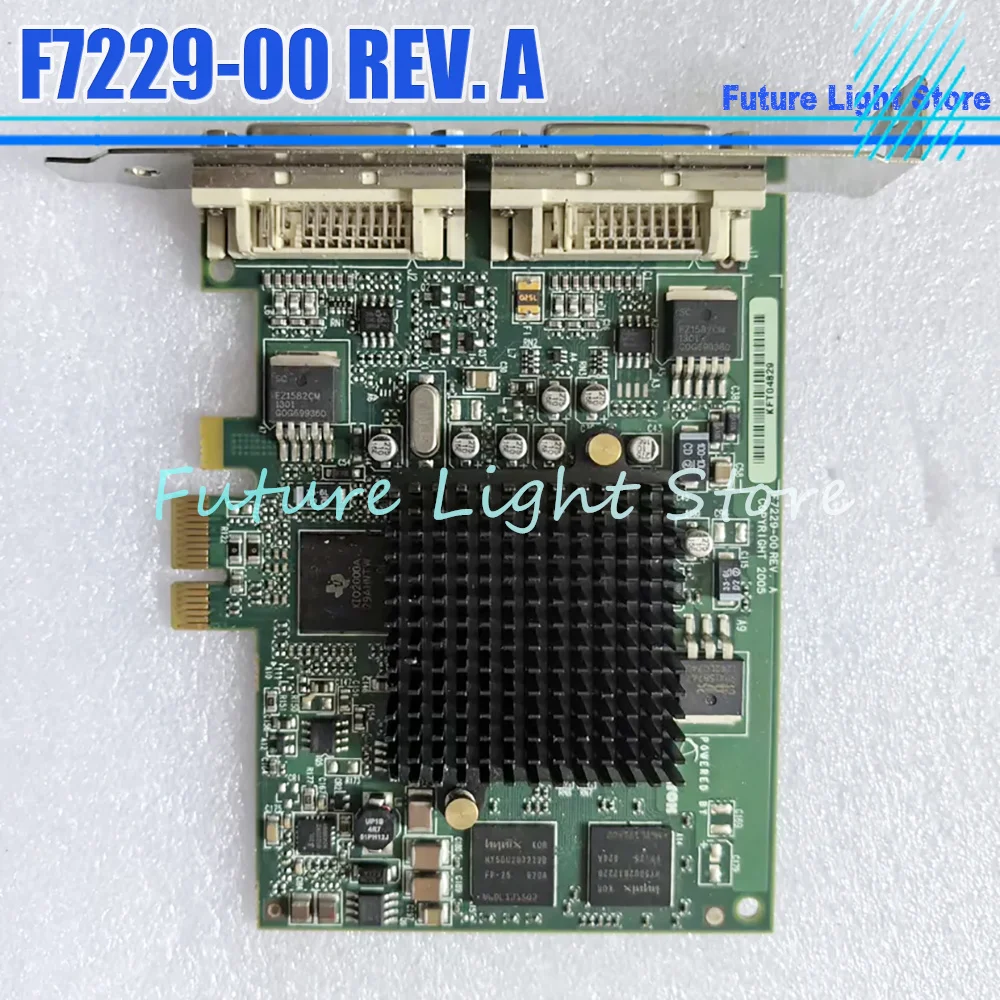 

F7229-00 REV. A G550 PCIE 1X Dual Screen Graphics Card G55-mDDE32