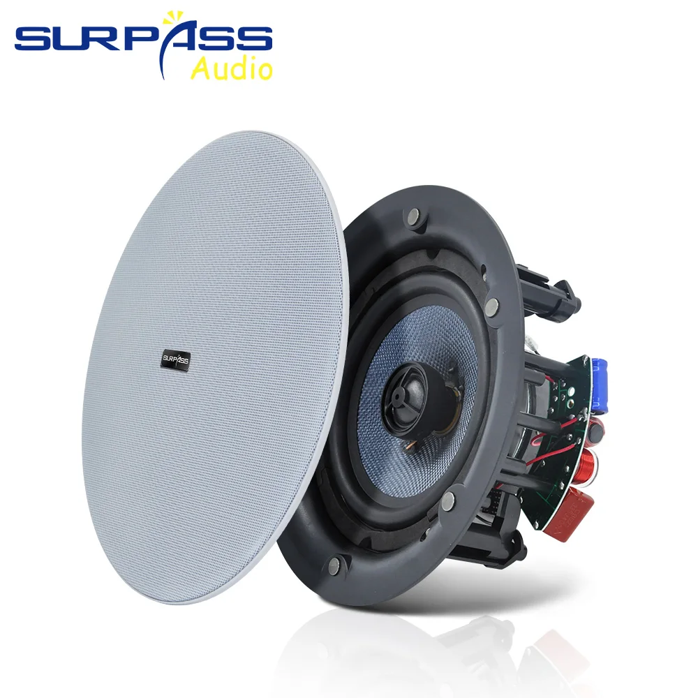 Coaxial Ceiling Speaker 6.5inch 40W Flush Mount In Wall Ceiling Speakers Home Sound Audio System for Indoor Cinema Theater Hotel