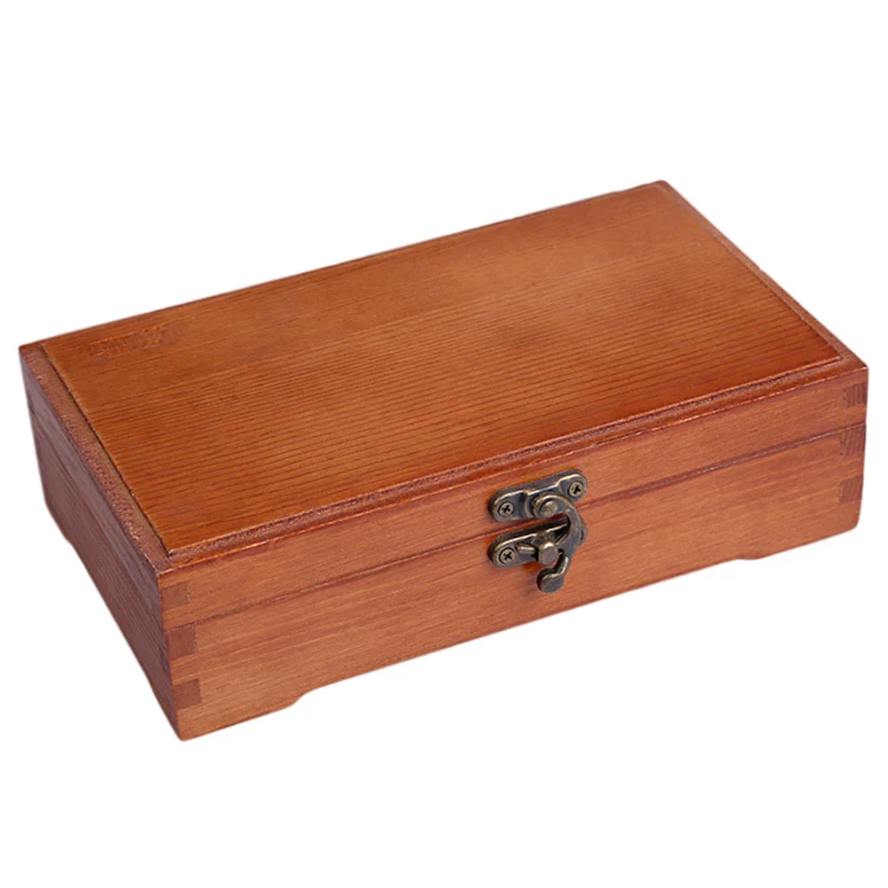 

Wooden Pencil Case Practical Holder Container Stationery Storage Pine Box