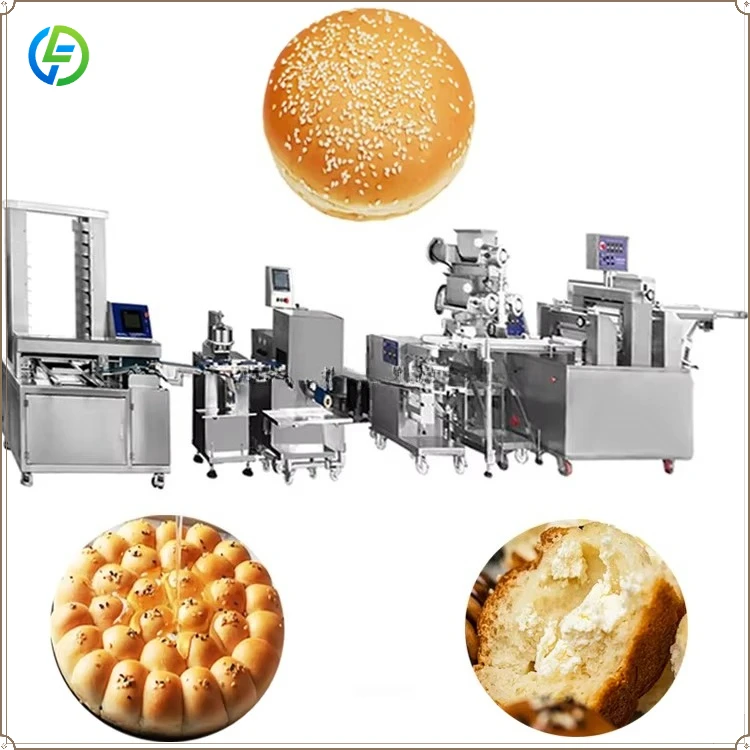 Electric Automatic Honeycomb Bread Forming Machine Burger Bun Maker Flour Hamburger Bread Making Machine Line FL Customized