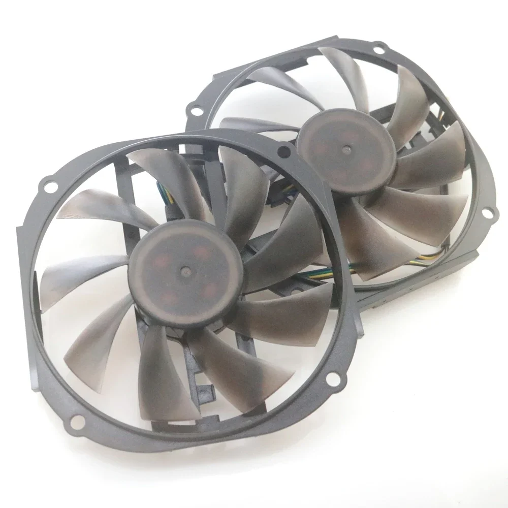 2pcs/Lot DC BRUSHLESS FAN 95mm 4Pin VGA Fan For YESTON RX480 RX570 RX580 Video Graphics Card Cooler Cooling Fan