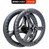 접이식 자전거 탄소 휠 림 디스크 브레이크 T700 T800 BESKARDI, Danhon K3 Plus Fnhon용, 16 인치 305 트리스포크, 11 단 속도 3 스포크 1
