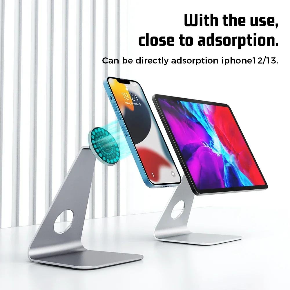 NewMagnetic Desktop Holder Tablet Stand For iPad Pro 11/12.9 inch Adjustable Magnetic holder For iPad Air for iphone 12 13