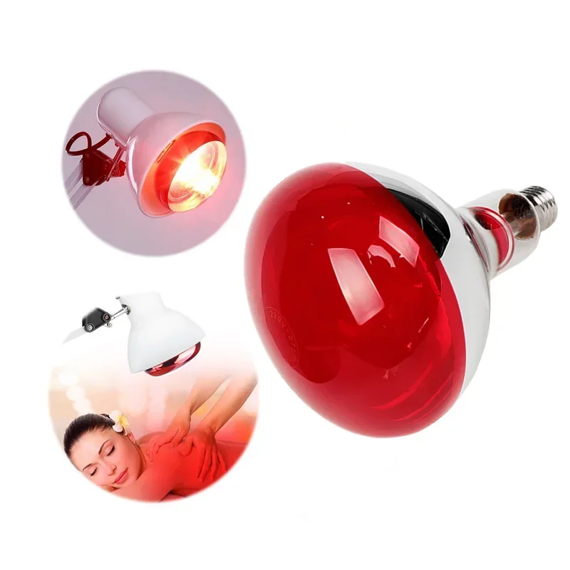 110/220V 275W Infrared Light Bulb Use For Infrared Heating Therapy Lamp Full Body Back Knee Joint Pain Relief Physiotherapy Lamp