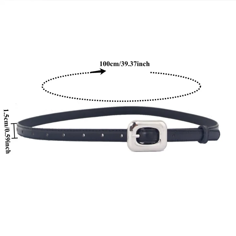 Fashionable Instagram-Style Versatile Women's Belt  Korean-Style Fashionable Jeans and Retro Slim-Fit Pants with Women's Belts