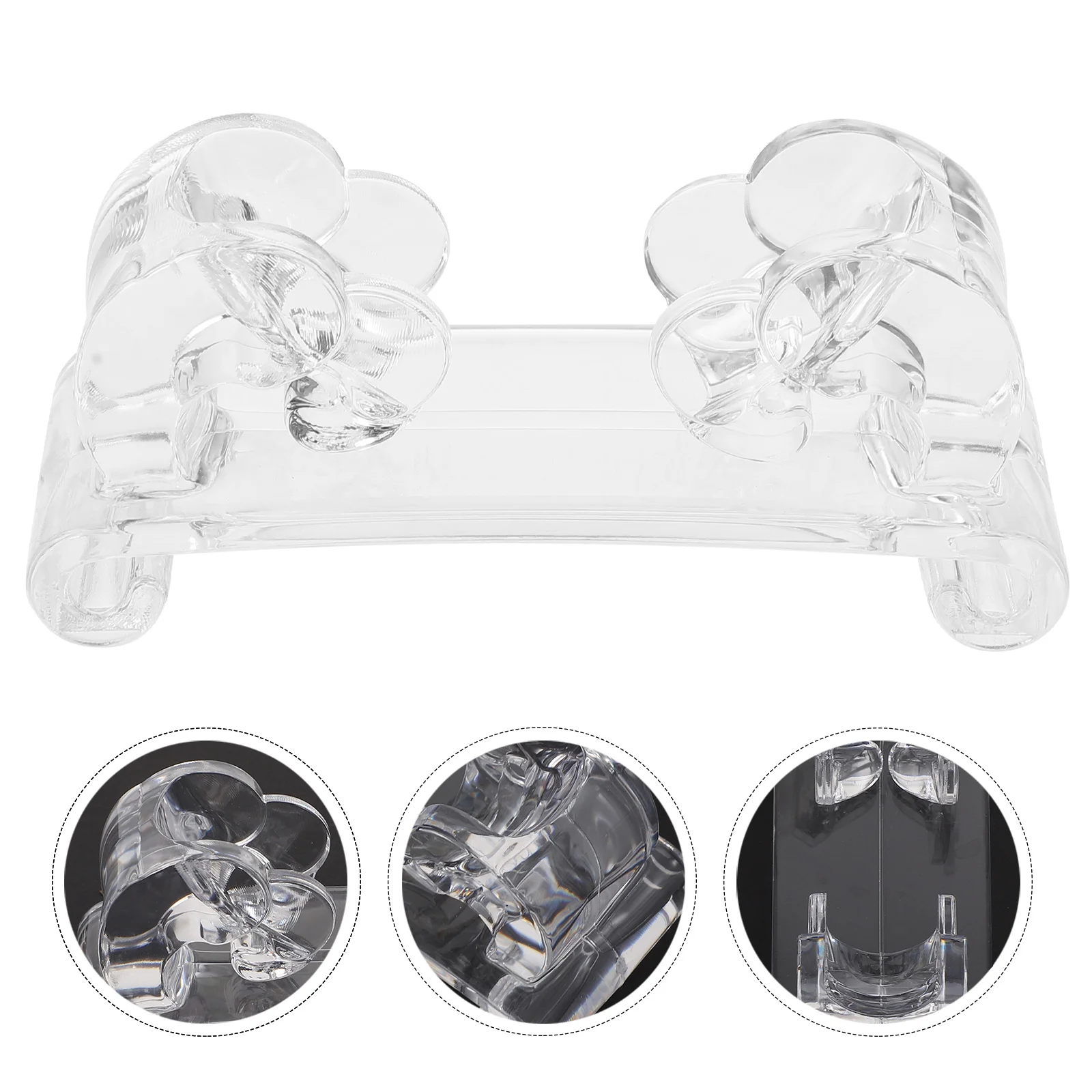 

4 шт., прозрачная акриловая подставка для браслета, элегантный держатель для ювелирных изделий, настольная стойка для хранения для магазина, домашний держатель для браслета