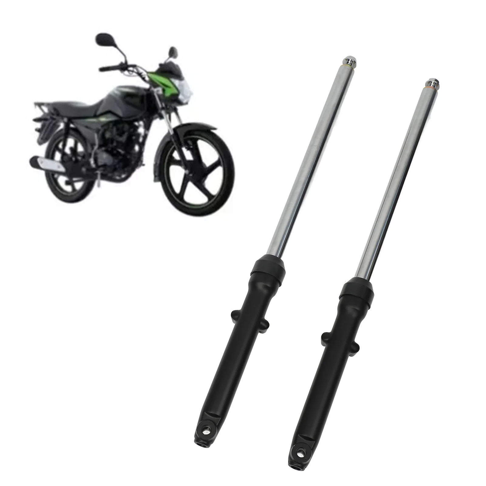 

2PCS Motorcycle Shock Absorbers-High Strength Steel, Improved Riding Comfort,Replacement for Italika Ft150 Ts, Durable Bike Part