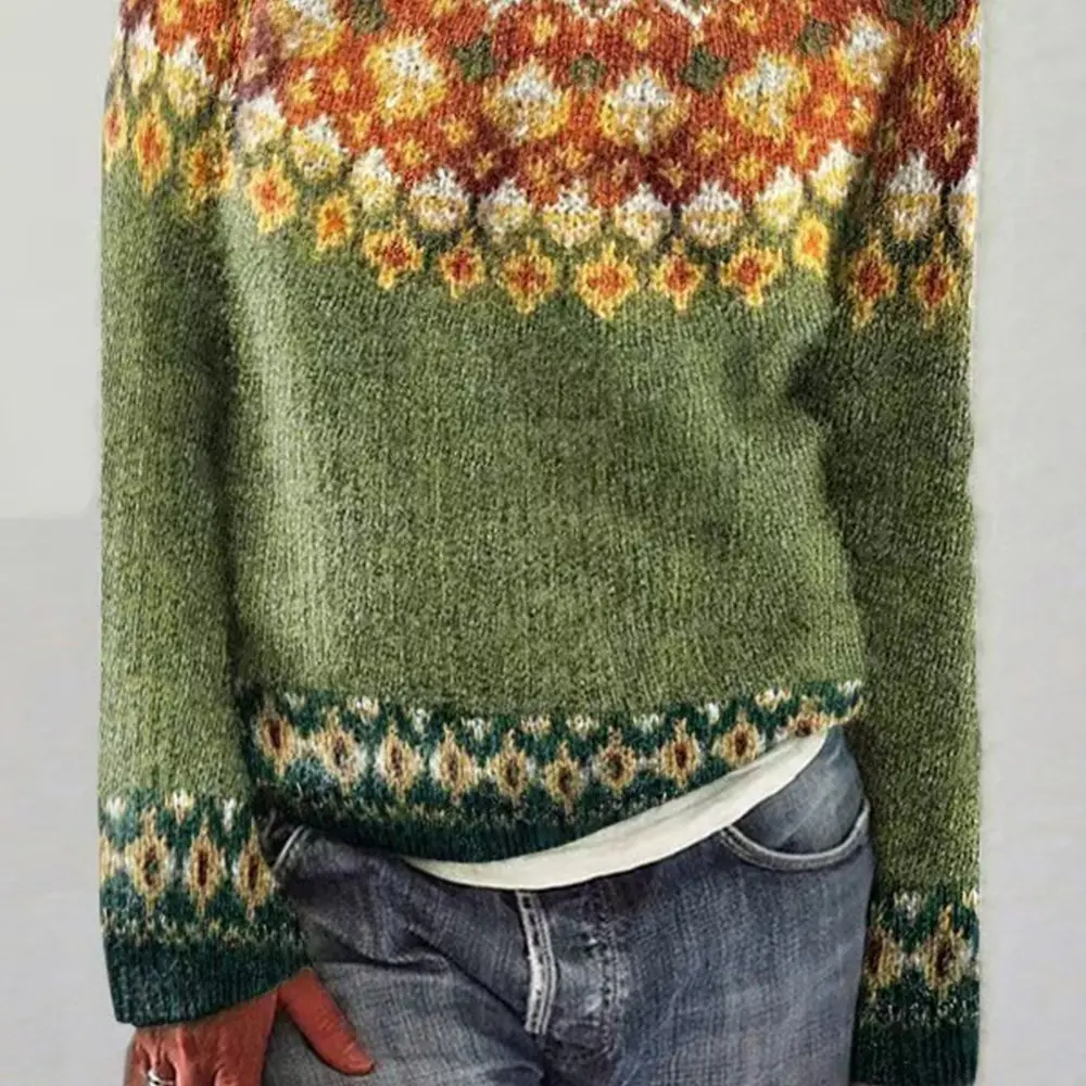 

Женский пуловер с круглым вырезом, вязаный свитер, свободный модный топ соответствующего цвета в европейском и американском стиле, бестселлер