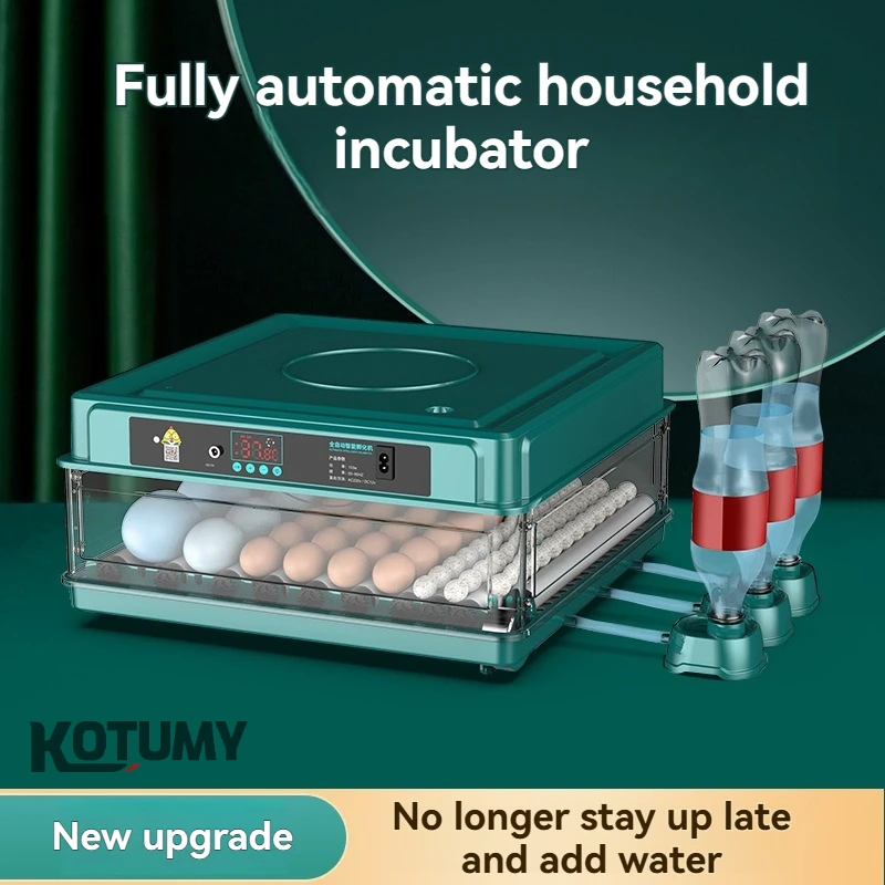 Intelligent Electric Incubator with Double Power Automatic Egg-Turning for Chicken Duck Goose Pigeon Peacock & Parrot Hatching