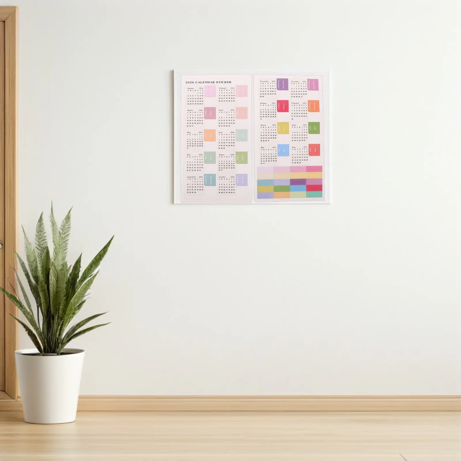 

10 Sheets Hand Account Monthly Planner Tabs Adhesive Calendar Index Stickers Labels Diary Journal Monthly Dividers Appointment