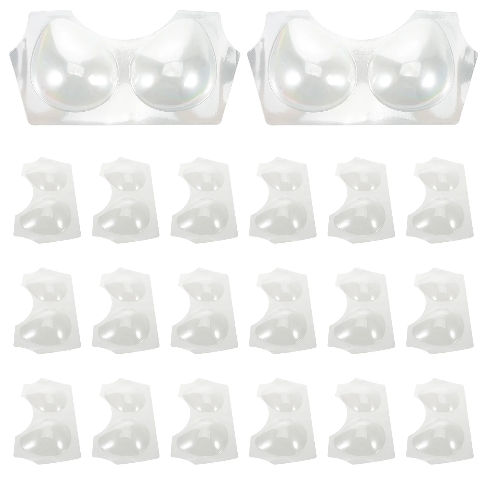 

20pcs PVC Bra Gaskets Packing Accessory Shaper Vacuum Forming Design Plastic Support Keeper Display Shape