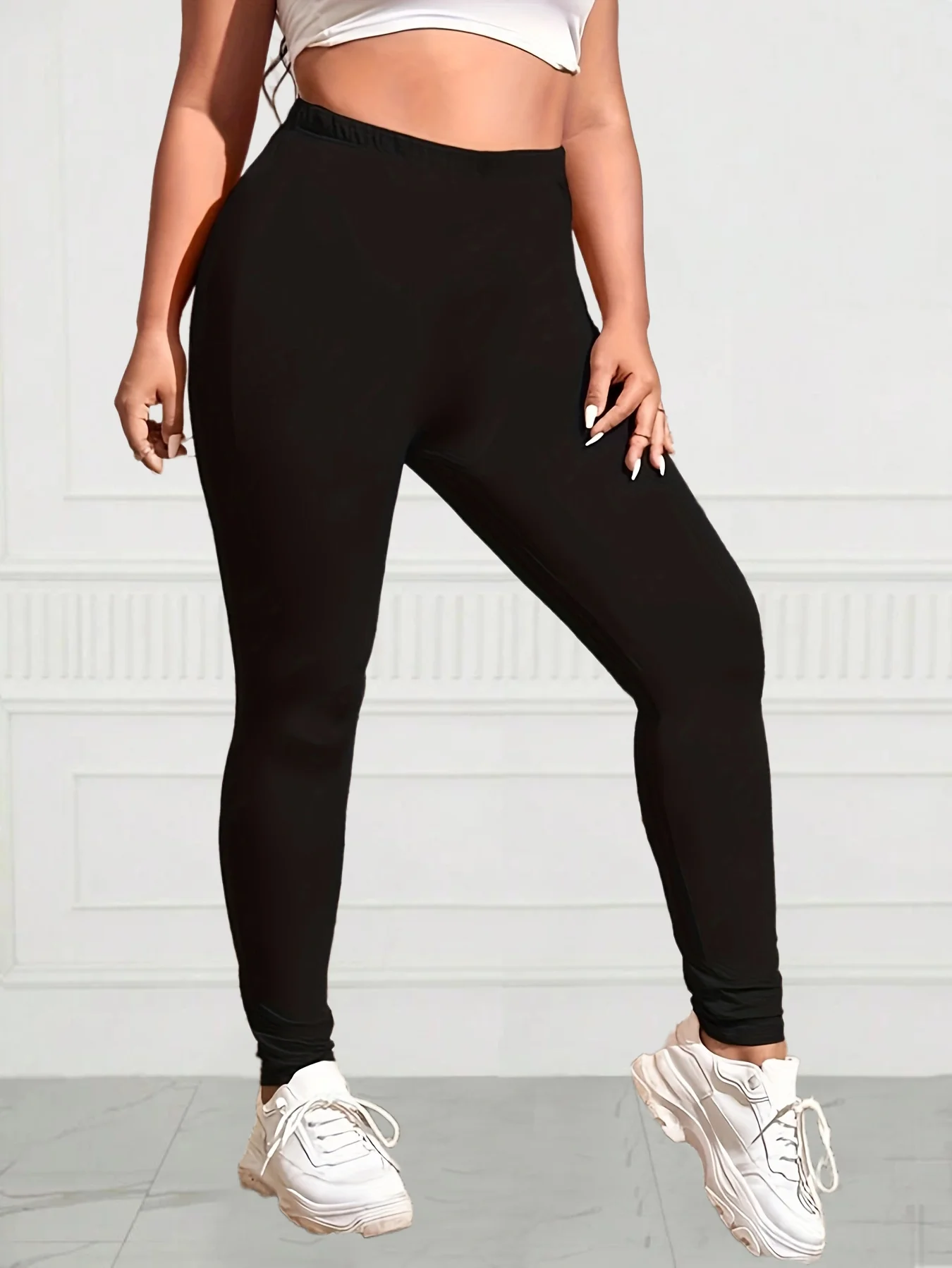 Legginsy elastyczne damskie plus size