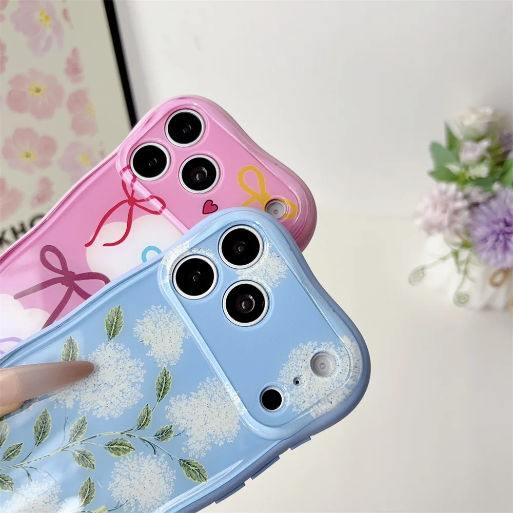 Luxuriöse Modische Handyhülle mit Farbigem Zeichnungsmuster für iPhone 18 Pro Max 17 Pro 16 Pro 15 Niedliche Stoßfeste TPU+PC Weiche Rückseite – Detail 5