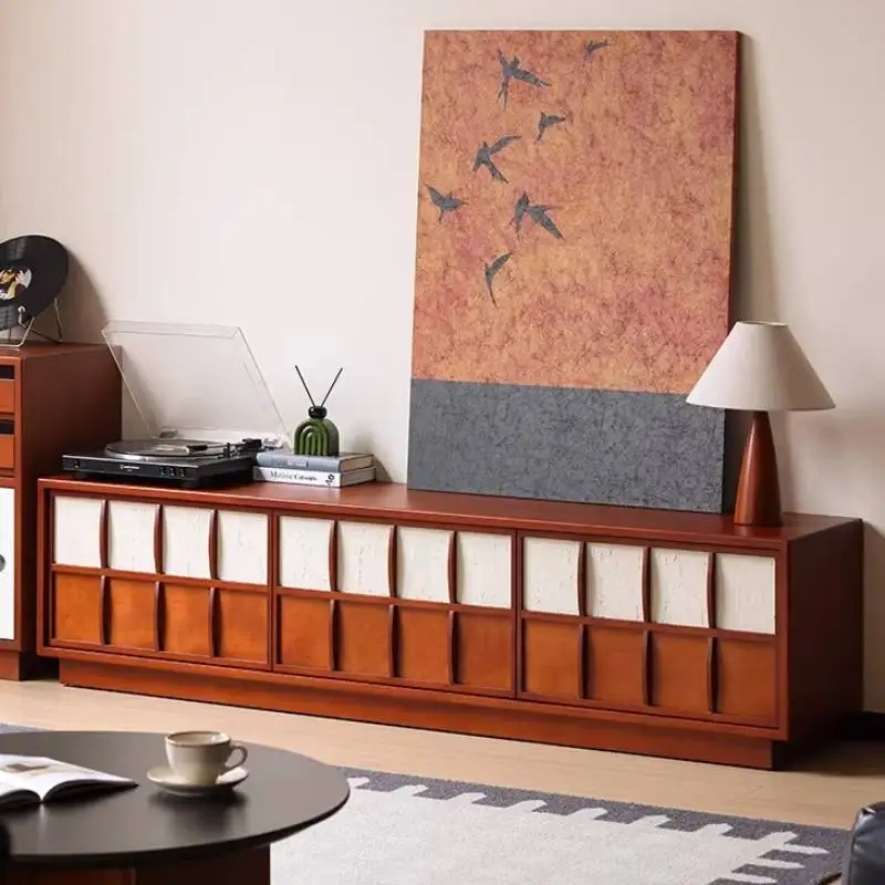 Classic Partition Tv Cabinet Altitude Natural Antique Quality Tv Cabinet Apartments Lowboard Muebles De Sala Furniture For Home