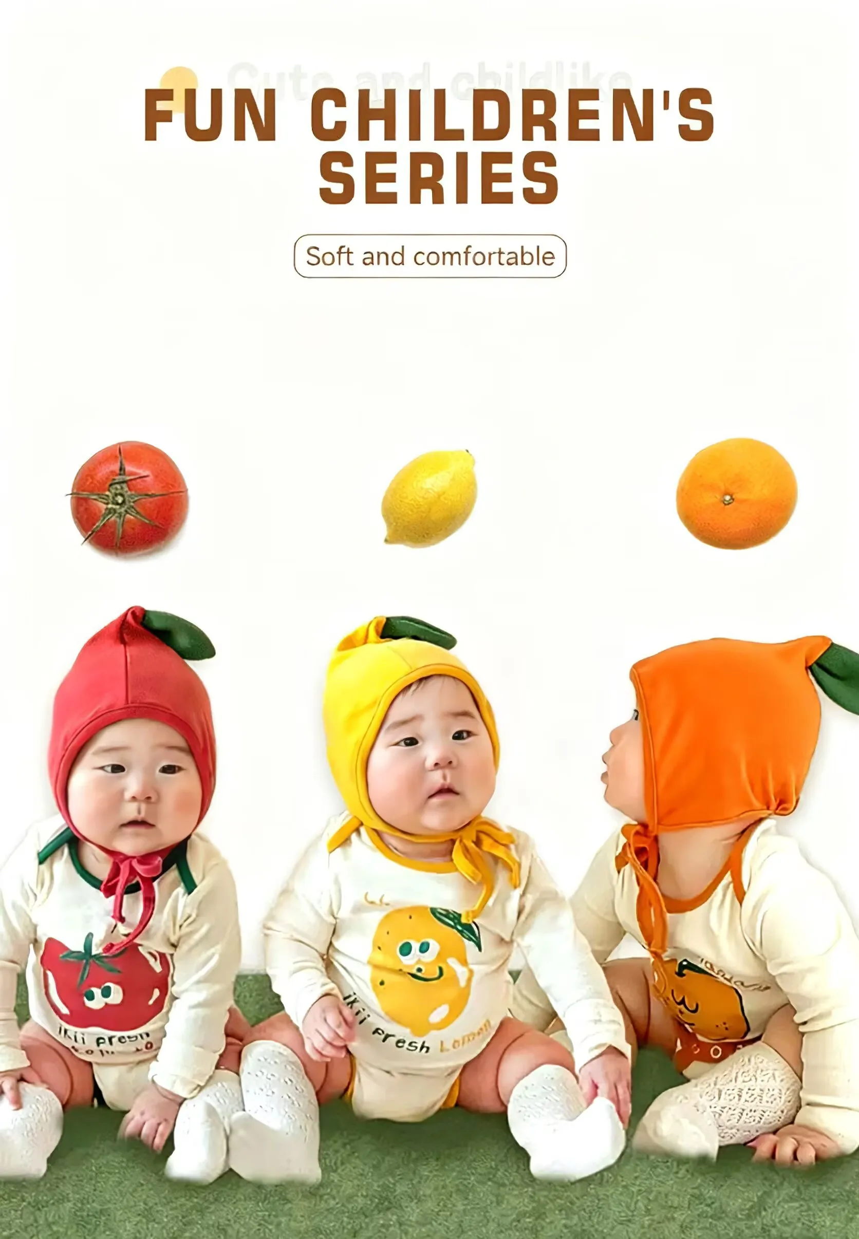 

Korean Style New Cute Fruit Theme Baby Clothes Premium Cotton Long Sleeve Bodysuit Infant Boys Gilrs Romper for Autumn
