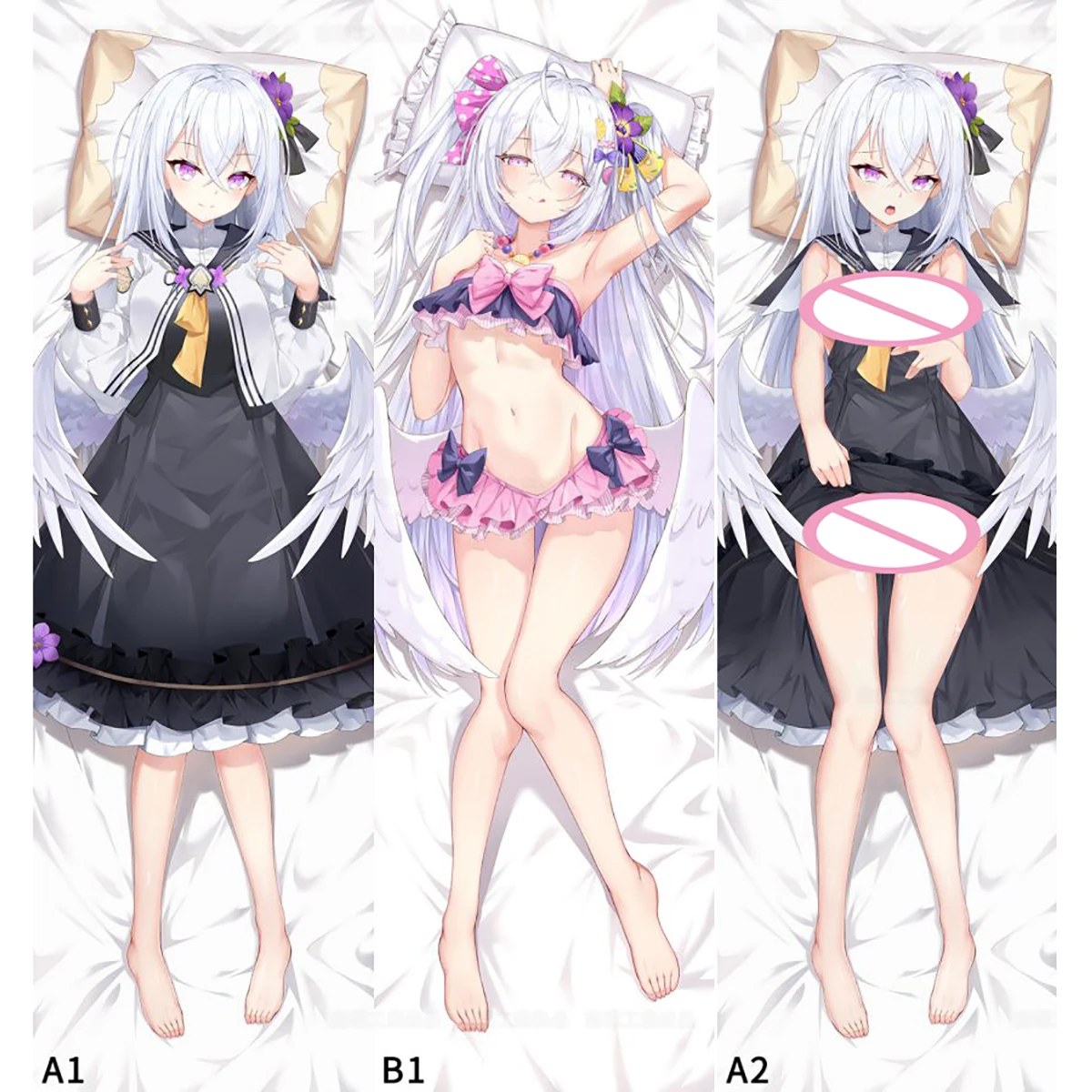 

Blue Archive Shirasu Azusa しらす）アズ Dakimakura Waifu 2WAY Hugging Body Pillow Case Gift Anime Sexy Pillow Case Otaku Cushion Cover