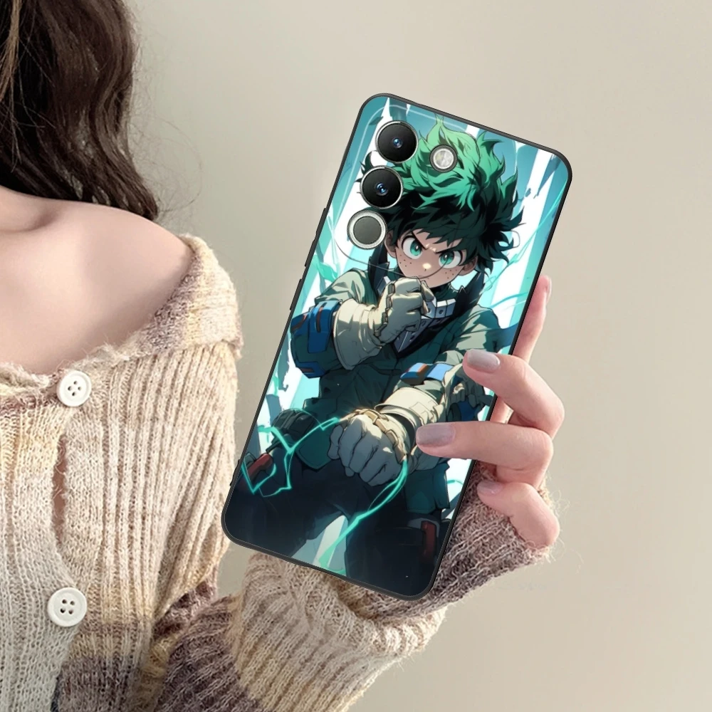 Hero Midoriya Izuku Cell Phone Case for VIVO Y95 Y93 Y31 Y20 V19 V17 V15 Pro X60 NEX Black Soft Phone Cover Shell