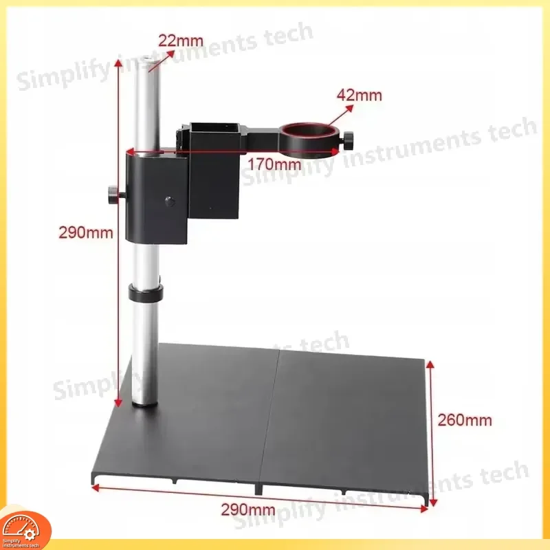 Industrial Digital Microscope 100X Zoom with 290x200mm Base for PCB Repair Soldering Inspection Electronics Maintenance Lab