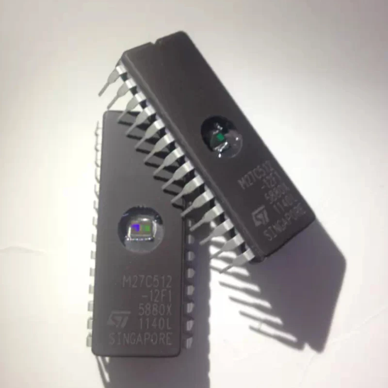 Free Shipping 10pcs ST M27C512-10F1 27C512 DIP-28 EPROM IC CHIPS Drive IC