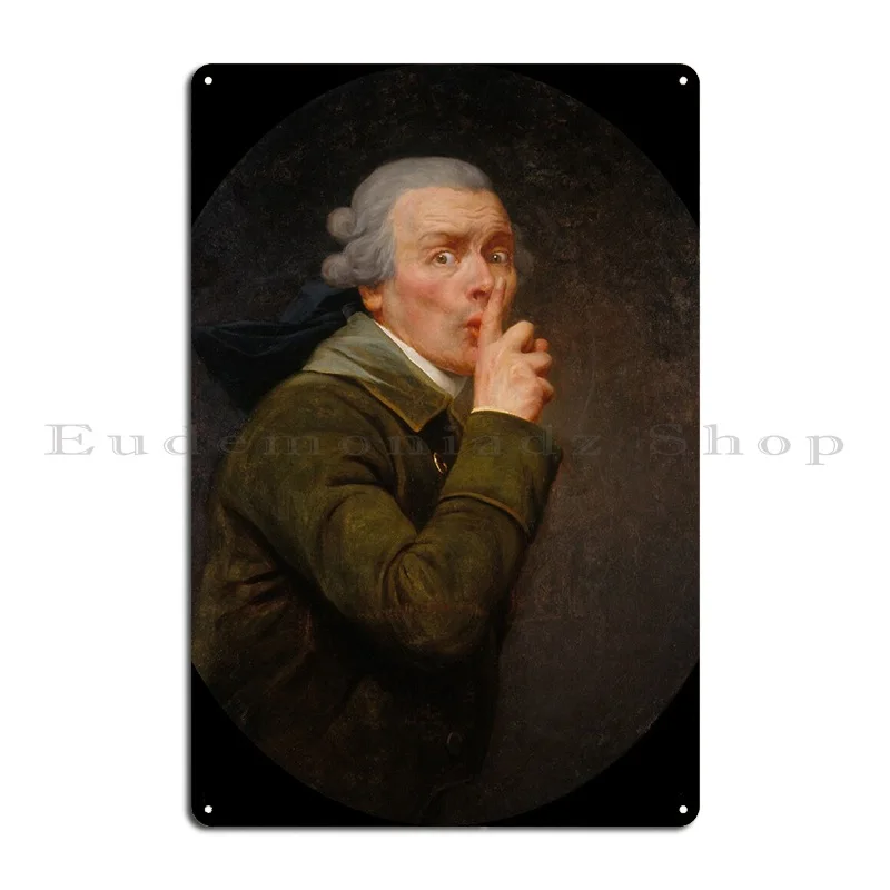 Joseph Ducreux Le Discret Metal Signs Garage Club Wall Cave Design Pub Personalized Tin Sign Poster