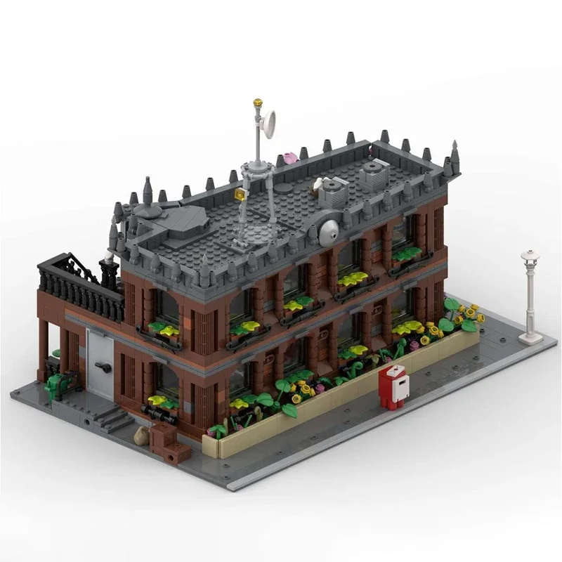 2567 pièces Moc Architecture urbaine le centre-ville Pub blocs de construction modulaires assemblage créativité briques jouets enfants cadeaux éducatifs