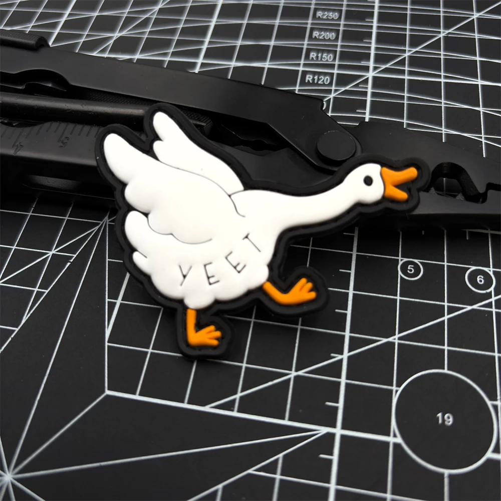 رقعة لاصقة من مادة PVC الصراخة من المطاط الناعم، تأثير متوهج في الظلام، شارة معنويات تكتيكية بخطاف وحلقة - رقعة - متعددة الألوان، مثالية لربطات الظهر والملابس #4