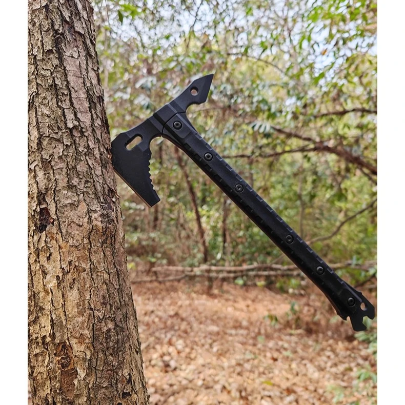 

Outdoor EDC Multifunctional Tactical One Handed Survival Equipment Axe Convenient Camping Hiking Self-defense Chopping Tool