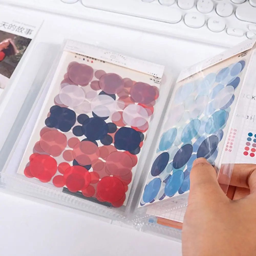 Waterproof A6 Information Booklet With 40 Pockets Transparent Clear Photo Storage Album Large Capacity