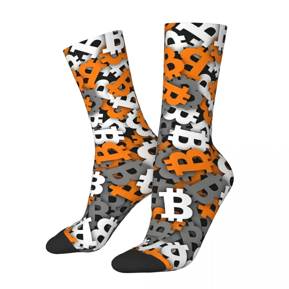 

Bitcoin Urban Camouflage Cryptocurrency Socks Sports 3D Print Boy Girls Mid-calf Sock