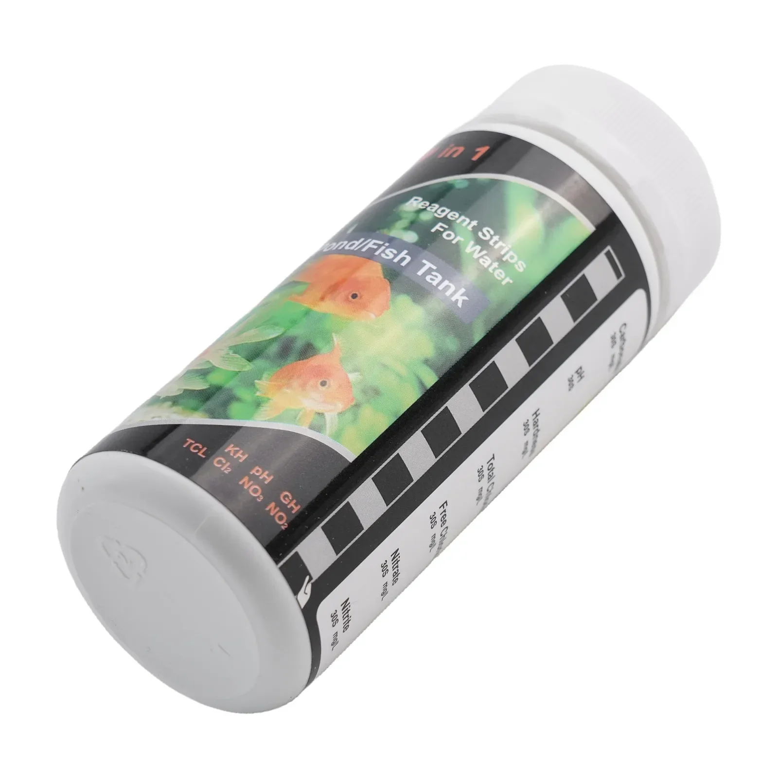 معلمات متعددة شرائط اختبار المياه عدة أحواض السمك المنتجعات الصحية مياه الشرب PH اختبار خزان الأسماك بركة حوض السمك الاستوائية