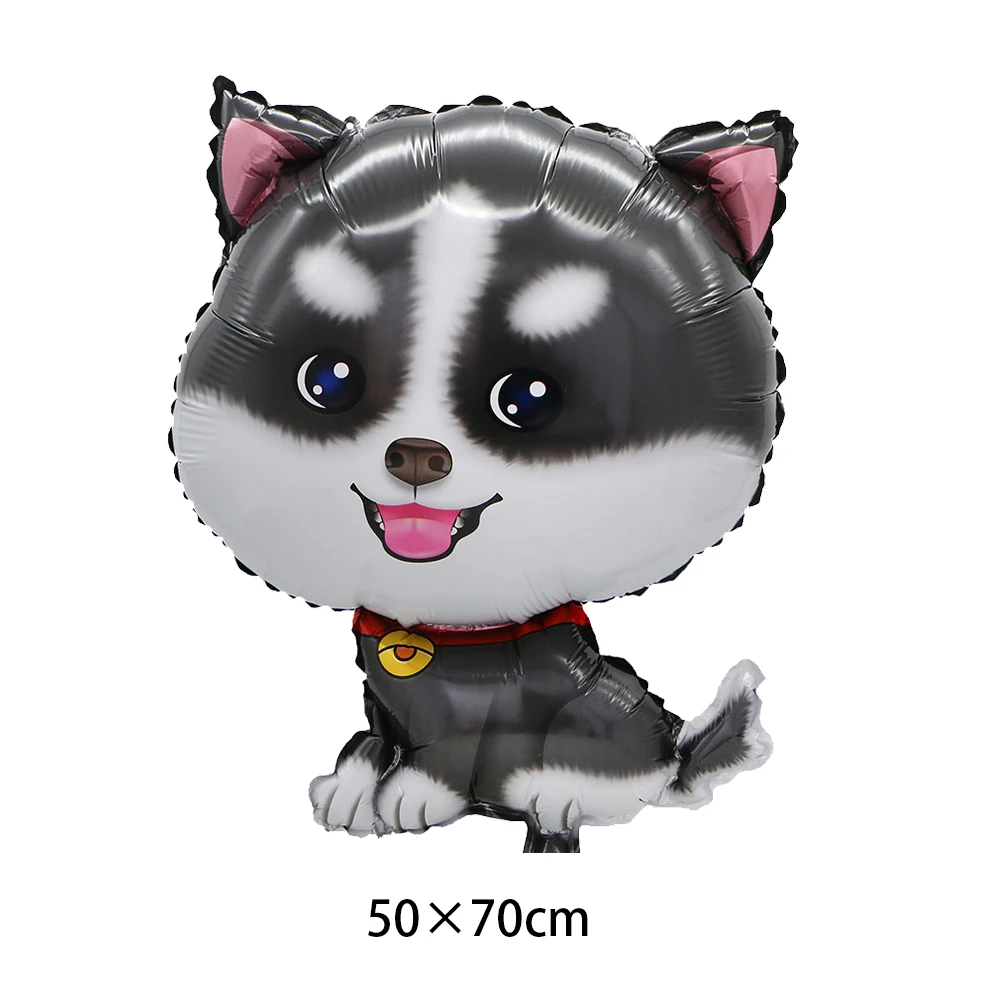 Corgi Husky Helium Balloon Pet Dog Balloon Pet Paw Bone Balloon puppy dog Birthday Party Decoration Let\'s Pawty Party Decoration