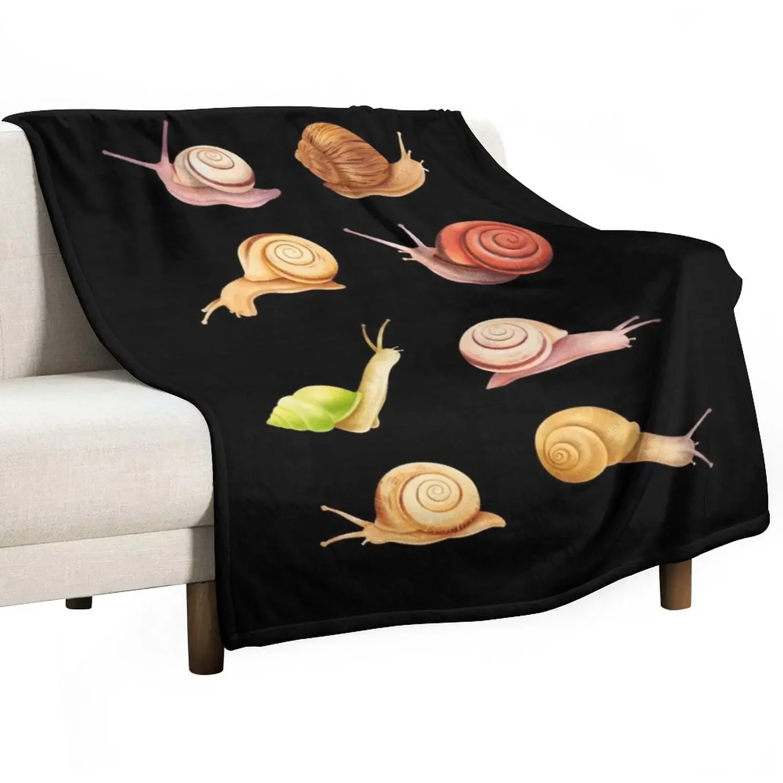 Slippery Snails Throw Blanket heavy to sleep Luxury Blankets