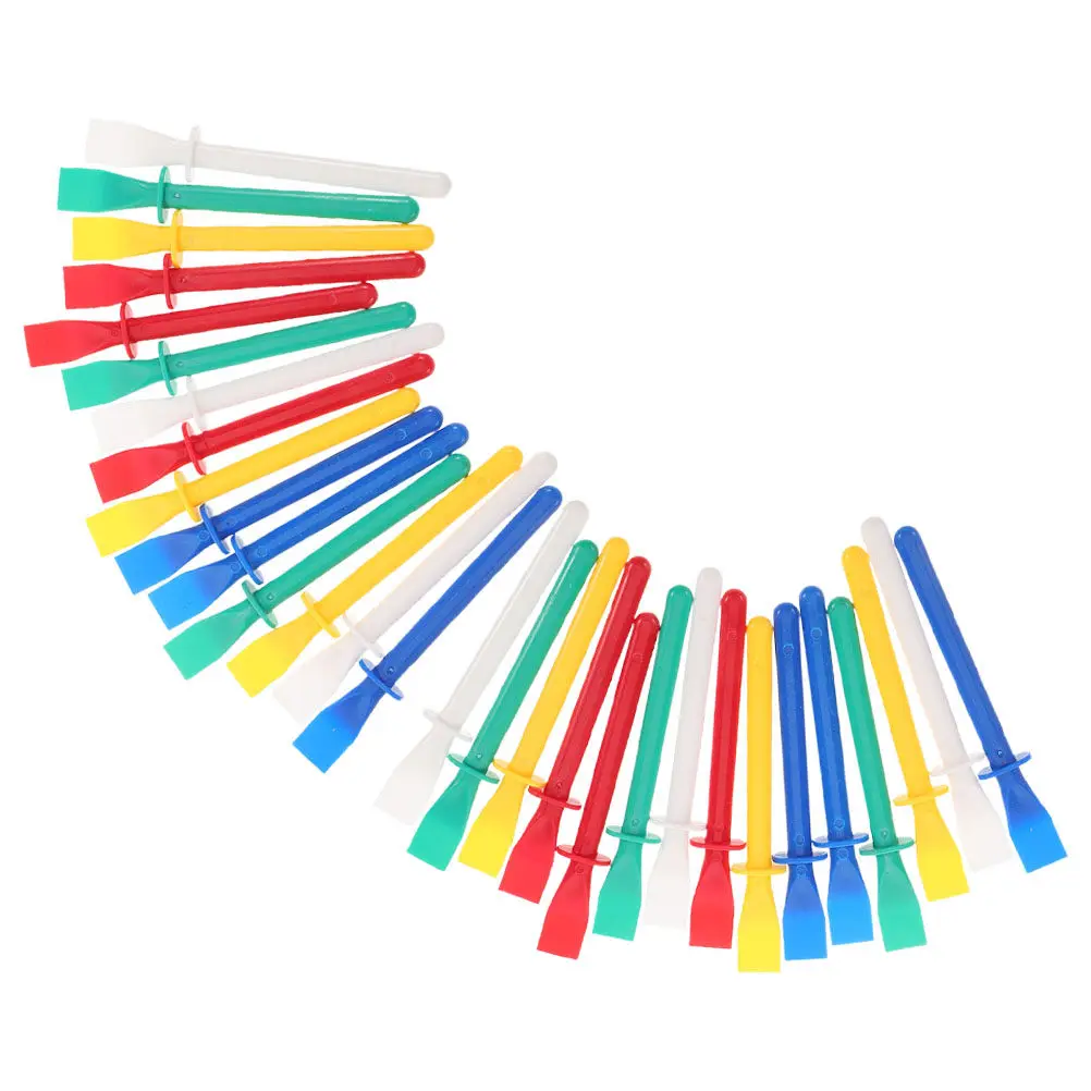 30Pcs Glue Spreaders Ergonomic Handheld Smear Stick Smooth Adhesive Applicator for Crafts Oil Painting Gluing DIY