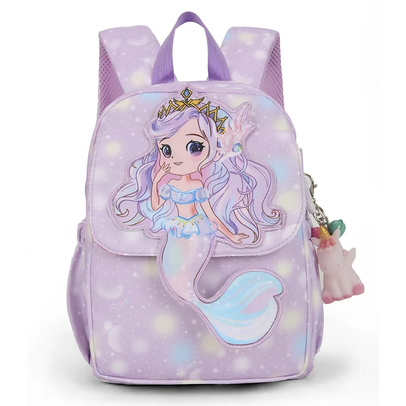 Cartoon Cute Mermaid Primary School Backpack for Teenager Girls Boys Students BookBag Casual Durable Lightweight Travel Bags