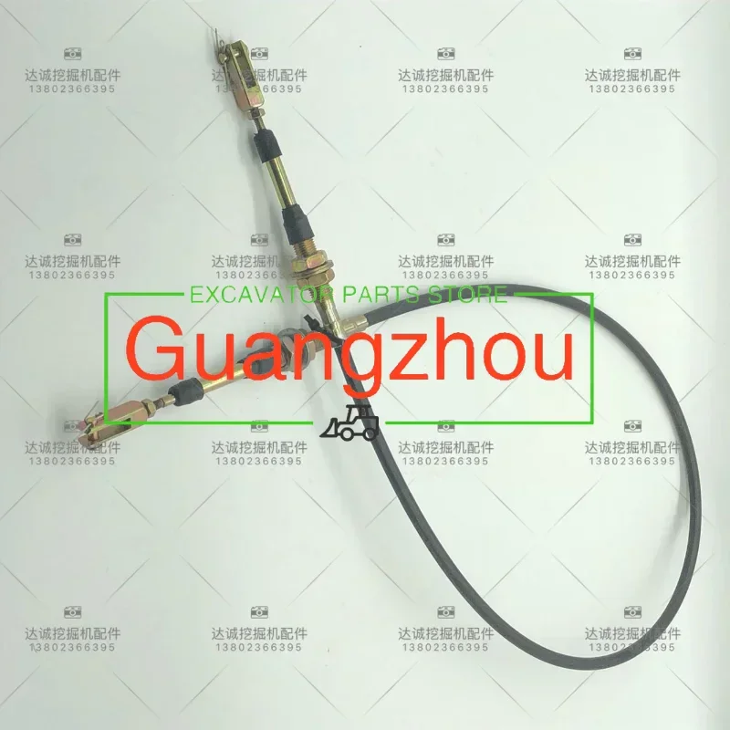 Excavator Parts for Komatsu PC30 PC40 PC50 Traveling Accelerator Line Manual Accelerator Cable 6MM/8MM Fork Head