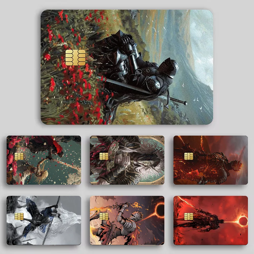 Game D-Dark Souls Stickers Cartoon Decorative Small Waterproof Chip 4PCS Card Sticker New Anti-Scratch