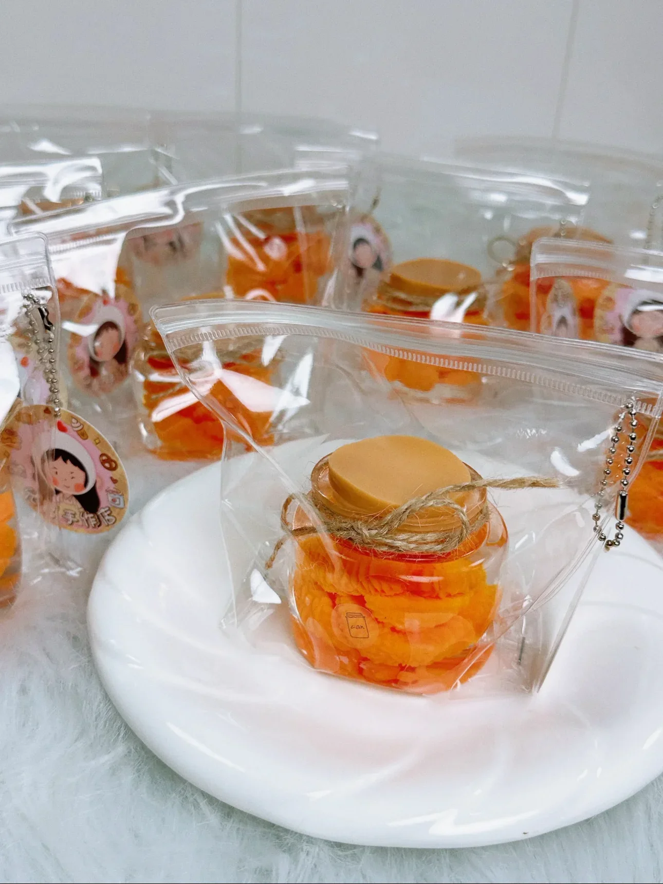 

Taba Squishy Silicone Fruit Tangerine Pulp Jelly Jar Mochi Toy Orange Pulp Jelly Crystal Jar Squishy Stress Release Toy Gift